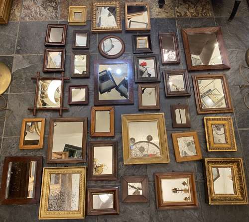C1880 A Collection of 32 Little English Mirrors