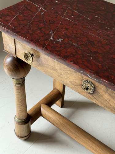 C1820 An Unusual French Empire Walnut Console Table