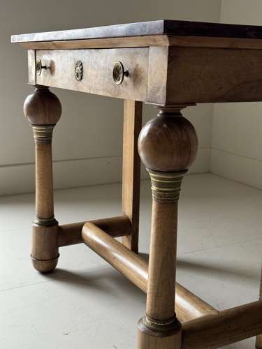 C1820 An Unusual French Empire Walnut Console Table