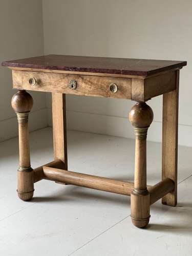 C1820 An Unusual French Empire Walnut Console Table