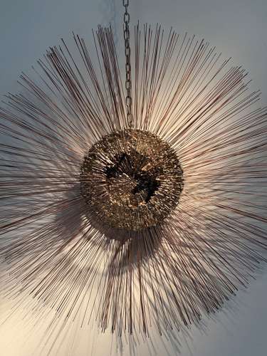 C1960 A Brutalist Sunburst Wall Sculpture by William Friedle