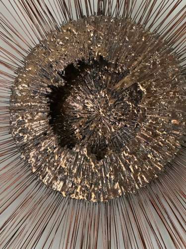 C1960 A Brutalist Sunburst Wall Sculpture by William Friedle