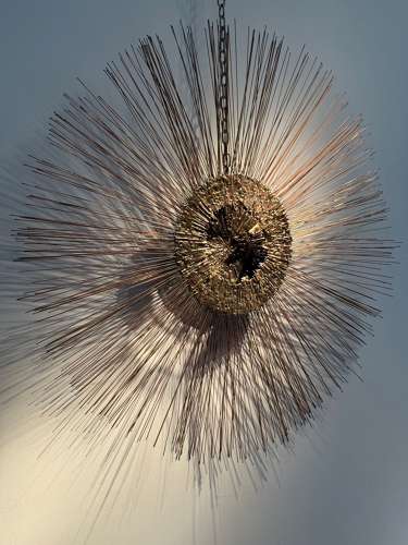 C1960 A Brutalist Sunburst Wall Sculpture by William Friedle