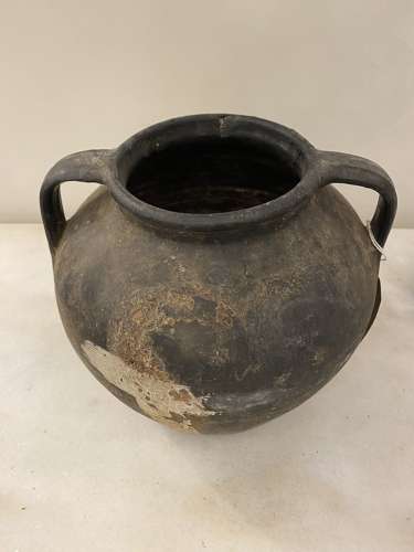 C1860 A Rare Black Terracotta Pot from Carpathia