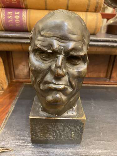 1906 A Signed & Dated Bronze Bust by Francis Derwent Wood
