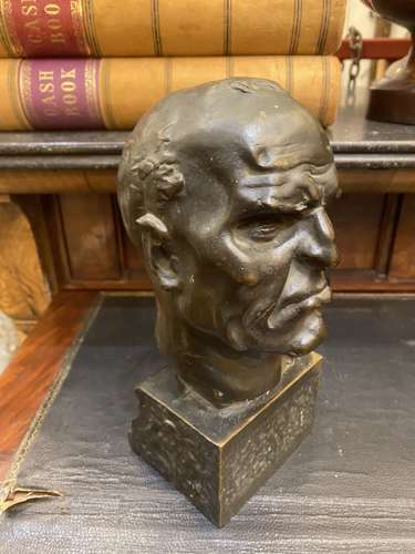 1906 A Signed & Dated Bronze Bust by Francis Derwent Wood
