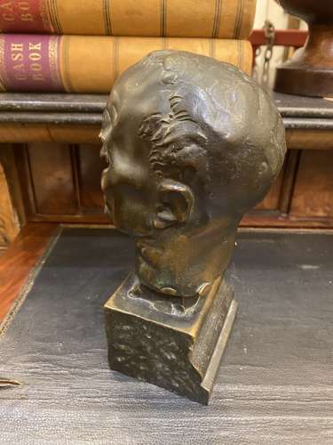 1906 A Signed & Dated Bronze Bust by Francis Derwent Wood