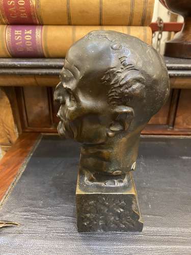 1906 A Signed & Dated Bronze Bust by Francis Derwent Wood