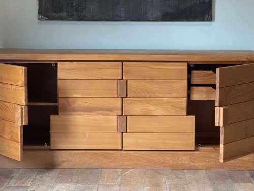 C1970 A Stylish French Enfilade/Sideboard By Maison Regain