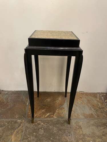 C1940 A French Ebonised & Gilt Occasional Table by Jean Pascaud