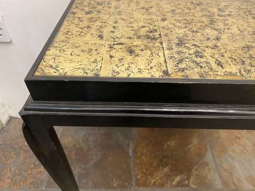 C1940 A French Ebonised & Gilt Occasional Table