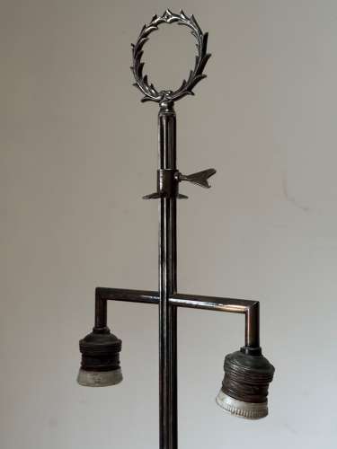 C1960 A Pair of Spanish Silver Plated Table Lamps By Valenti