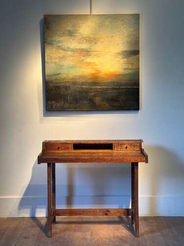 1982 A Oil on Canvas Landscape Painting by David Walker Barker