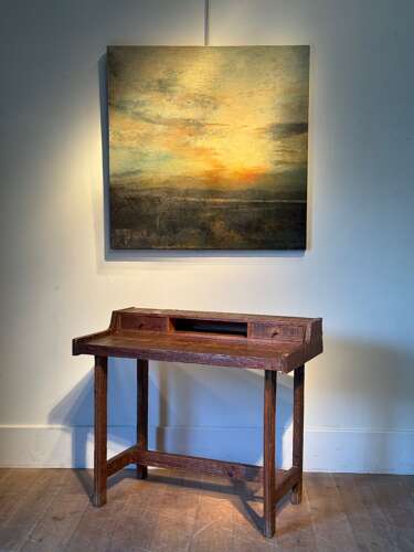 1982 A Oil on Canvas Landscape Painting by David Walker Barker