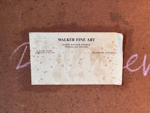 1982 A Oil on Canvas Landscape Painting by David Walker Barker