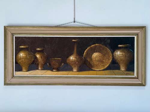 C1970 A Still Life Mixed Media Signed Wellman
