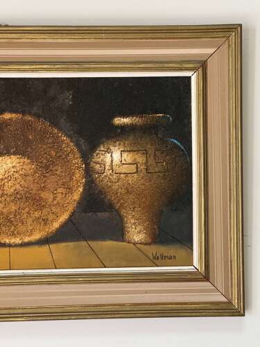 C1970 A Still Life Mixed Media Signed Wellman