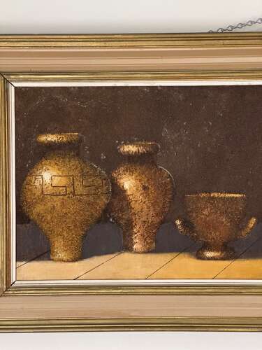 C1970 A Still Life Mixed Media Signed Wellman