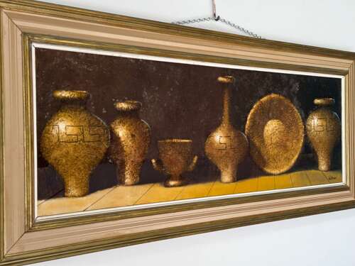 C1970 A Still Life Mixed Media Signed Wellman