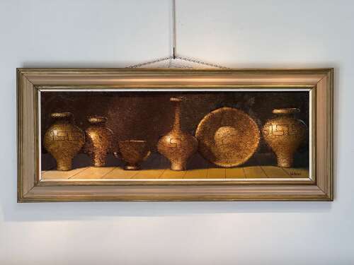 C1970 A Still Life Mixed Media Signed Wellman