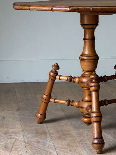 C1960 A Stylish French Faux Bamboo Gueridon