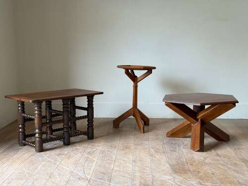 C1950 A French Oak Occasional Table Attributed to Dudouyt