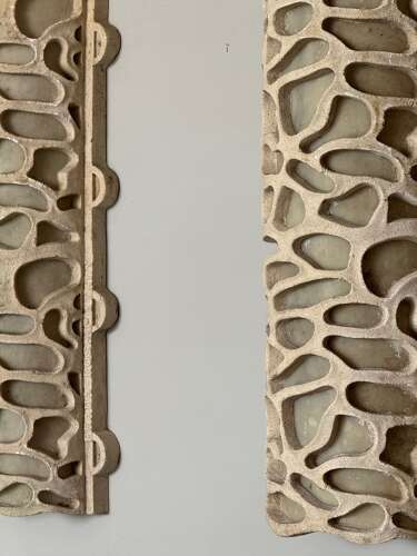 C1970 A Pair of Italian Composite & Fibreglass Wall Lights