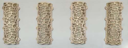 C1970 A Pair of Italian Composite & Fibreglass Wall Lights