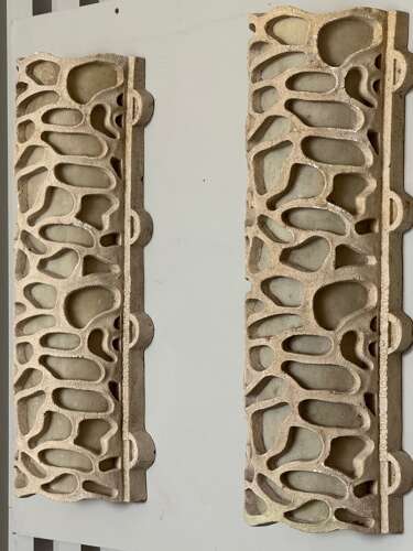 C1970 A Pair of Italian Composite & Fibreglass Wall Lights