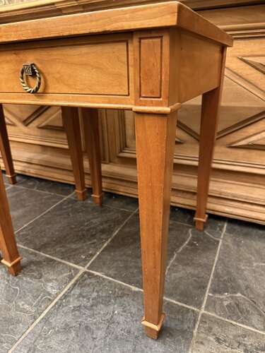C1940 A Pair of French Walnut Mirrored Bedside Tables with Drawers
