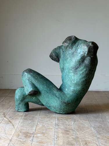 C1966 A Life Size French Bronze Torso Sculpture by Erno Szegdi