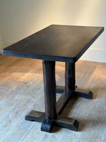 C1950 A Midcentury Rustic Spanish Console in Mixed Solid Woods