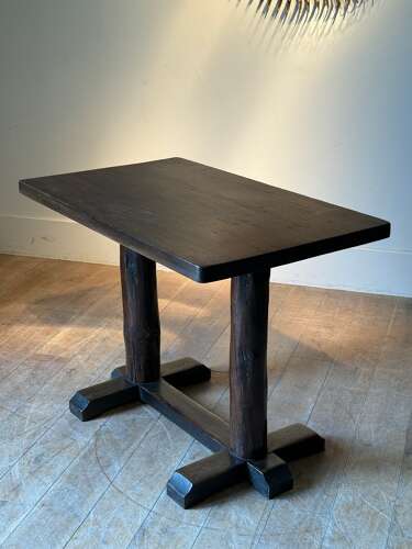 C1950 A Midcentury Rustic Spanish Console in Mixed Solid Woods