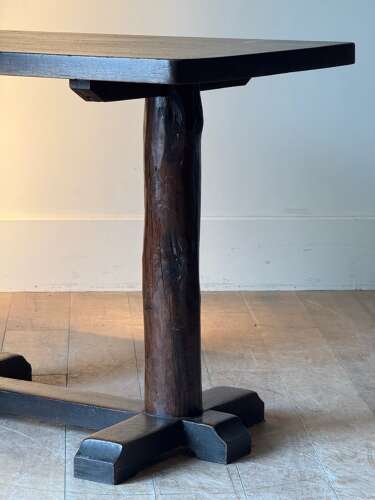 C1950 A Midcentury Rustic Spanish Console in Mixed Solid Woods