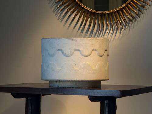 C1960 An Unusual Pair of Spanish Mid Century Concrete Planters