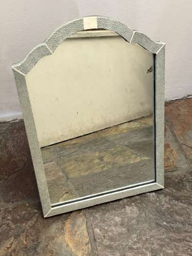 C1930 A Rare French Shagreen Vanity Mirror