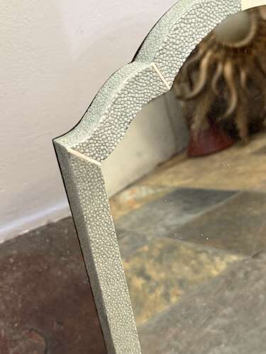 C1930 A Rare French Shagreen Vanity Mirror