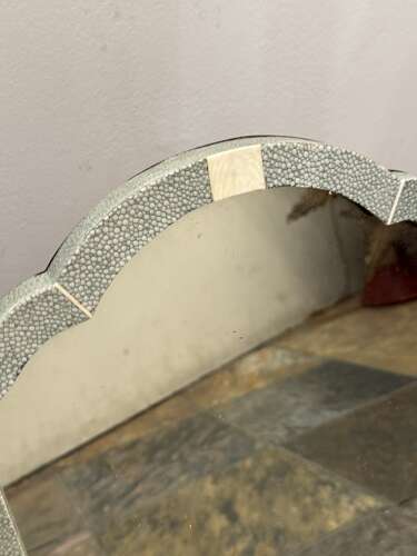 C1930 A Rare French Shagreen Vanity Mirror