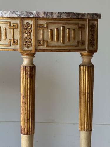C1930 A Pair of Painted Portuguese Consoles in 18th Century Style