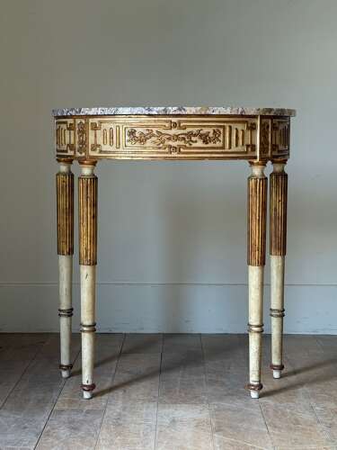 C1930 A Pair of Painted Portuguese Consoles in 18th Century Style