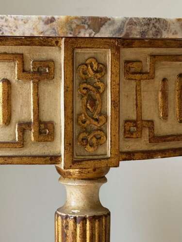 C1930 A Pair of Painted Portuguese Consoles in 18th Century Style