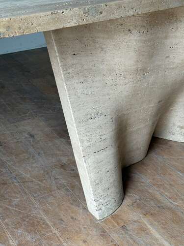 C1970 A Rare Spanish Travertine Console Table