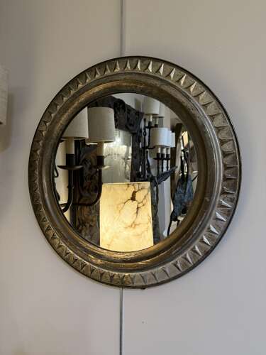 C1950 A French Silvered Stylised Sunburst Mirror