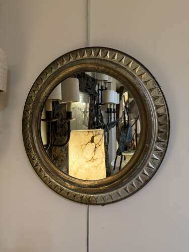 C1950 A French Silvered Stylised Sunburst Mirror