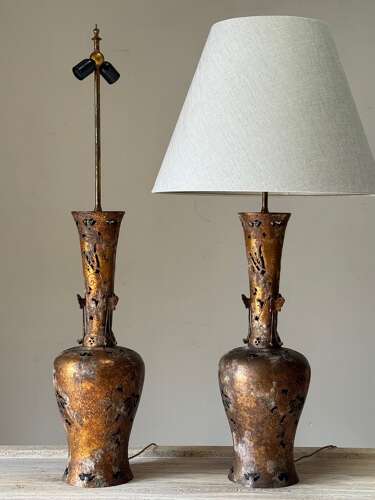 C1960 A Pair of Spanish Table Lamps in the Chinese Style