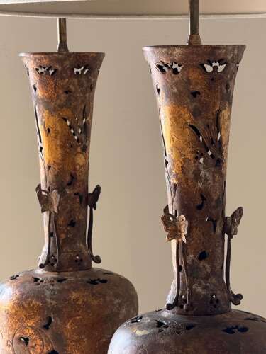 C1960 A Pair of Spanish Table Lamps in the Chinese Style