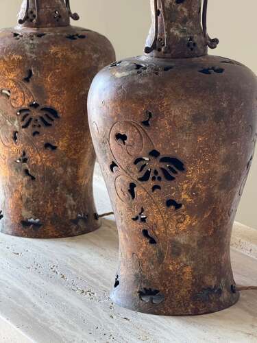 C1960 A Pair of Spanish Table Lamps in the Chinese Style