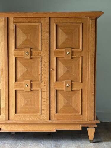 C1940 A Wonderful French Oak Armoire by Guillerme & Chambron
