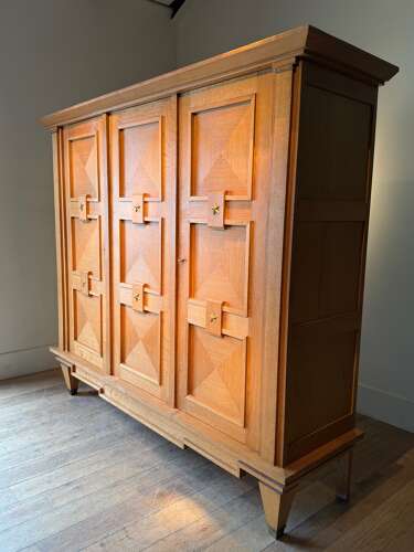 C1940 A Wonderful French Oak Armoire by Guillerme & Chambron