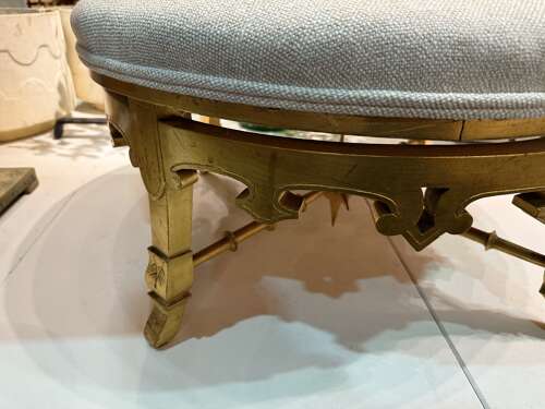 C1860 A Wonderful French Napoleon 3rd Gilt Wood Stool